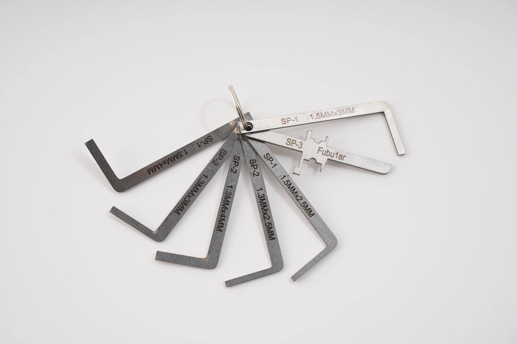 Locksmith Push Rod Tension Wrench Tools for Lock,Comb Lock Tools Portable Pocket Tools