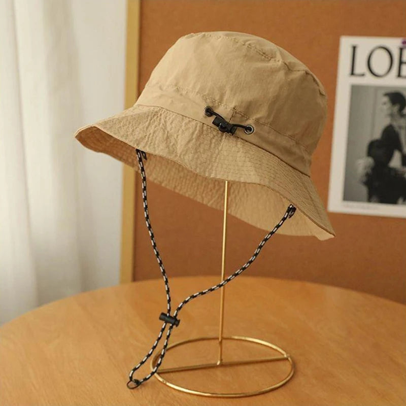 Quick Drying Fisherman Caps Women Men Summer Outdoor Beach Panama Hats Waterproof Camping Hiking Foldable Bob Bucket Sunhats