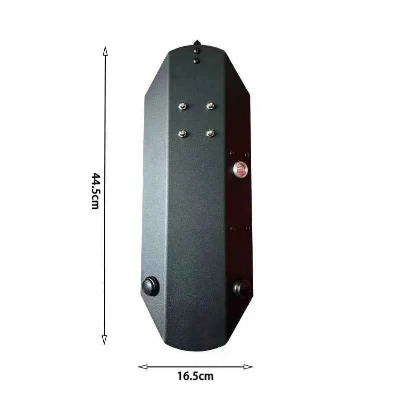 Self Defense Shield With LED Light Antiriot Personal Security Protection Equipment Safety Supplies Window Broken Aluminium Alloy