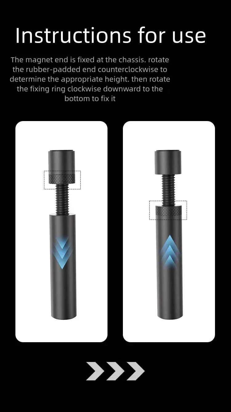 Aluminum GPU Holder Vertical Telescopic Rotating Stand Magnetic Bracket Video Card Holder Graphics Card Bracket Support 27-120mm