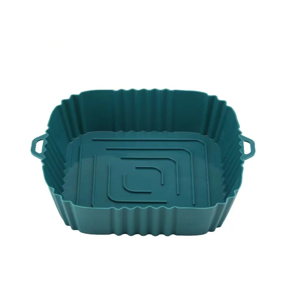 Silicone Air Fryer Liner, Reusable Air Fryer Pot, Silicone Air Fryer Accessories for Home Kitchen, Non-Stick Air Fryer Basket