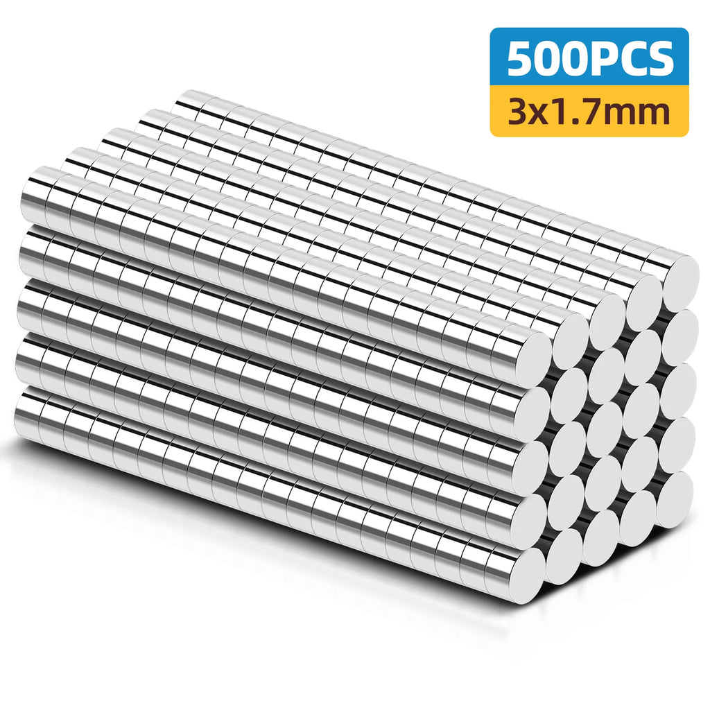 Small Magnets, Refrigerator Magnets of Different Sizes, 3x1 3x2 2x1 3x3 4x2 5x2 6x2mm Mini Magnets for Fridge, Kitchen, Office