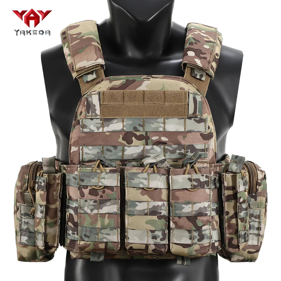 YAKEDA Quick disassembly training vest, detachable and expandable, comfortable, breathable, wear-resistant and tear resistant
