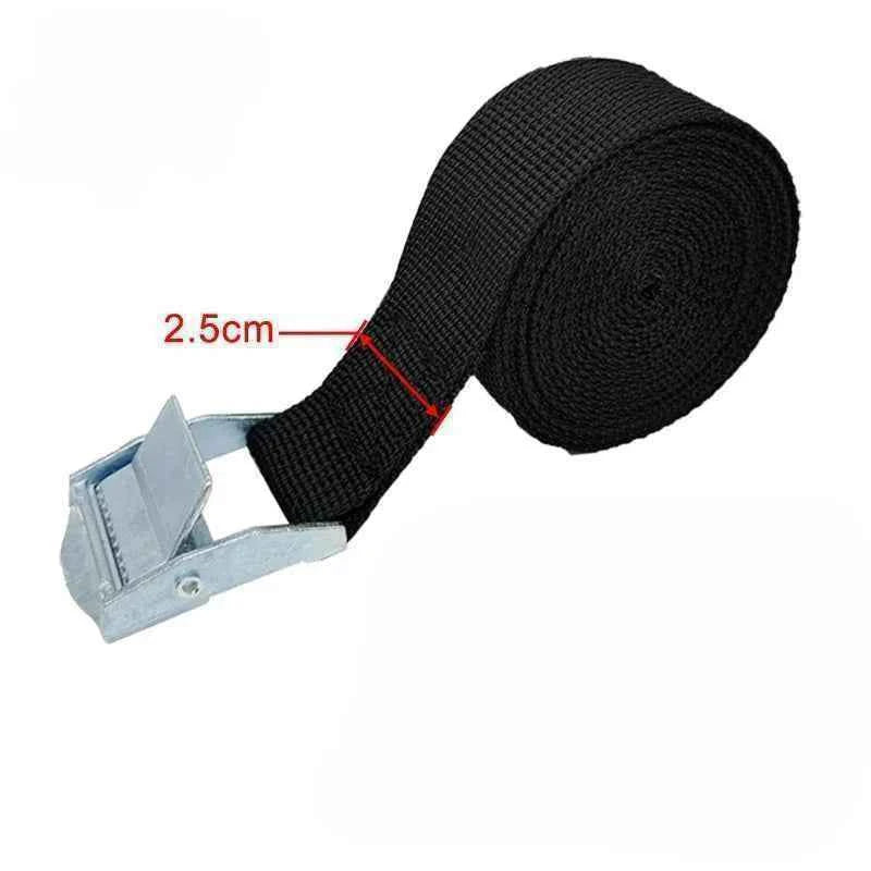 3pcs 2M Buckle Tie-Down Belt cargo straps for Car motorcycle bike With Metal Buckle Tow Rope Strong Ratchet Belt for Luggage Bag