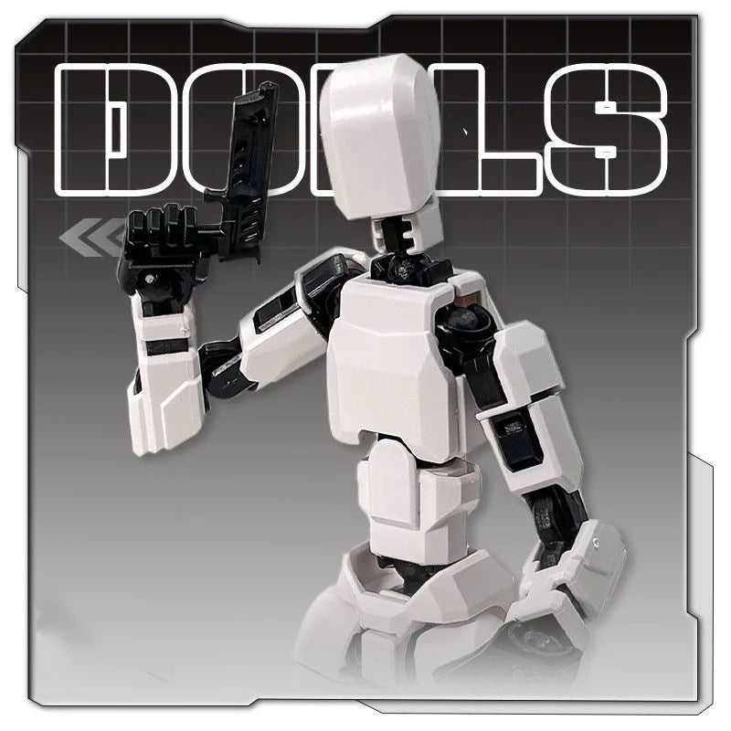20cm Big 3D Multi-Jointed Movable Shapeshift Robot Printed Mannequin Dummy Action Model Doll Toys Kid Decora for Girl Boys Gifts