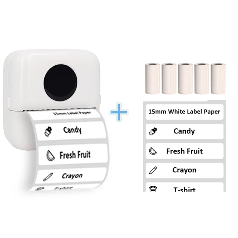 Thermal Portable Printer Mini Pocket Print Photo Thermal Label Printers With 57mm Printing Wireless BT Android And iOS Printers