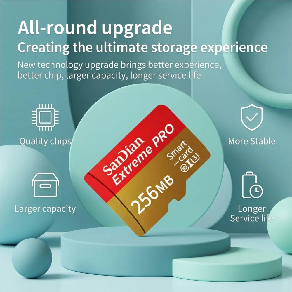 64MB 128MB 256MB 512MB Memory Card High Speed Full HD Video Mini SD Card Newest Micro Card for Phone/Dash Cam/Security Camera