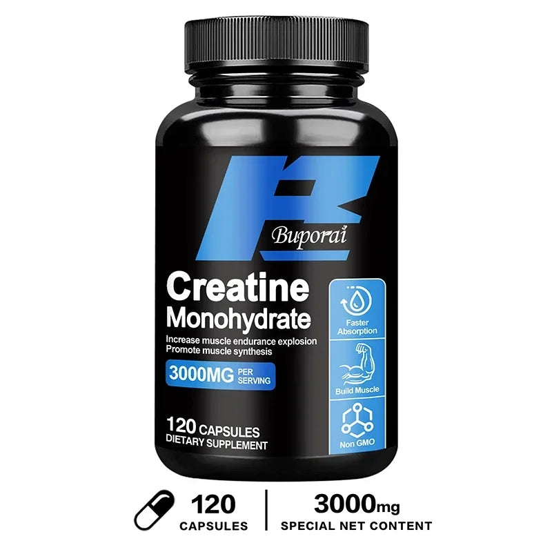 120 Capsules Package Creatine Monohydrate Capsules – Muscle Power & Endurance