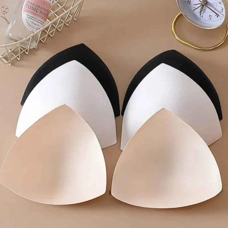 Triangle Sponge Bra Pads for Women 2/30Pcs Removable Invisible Insert Bikini Swimsuit Breast Enhancers Chest Cup Pad Accessories