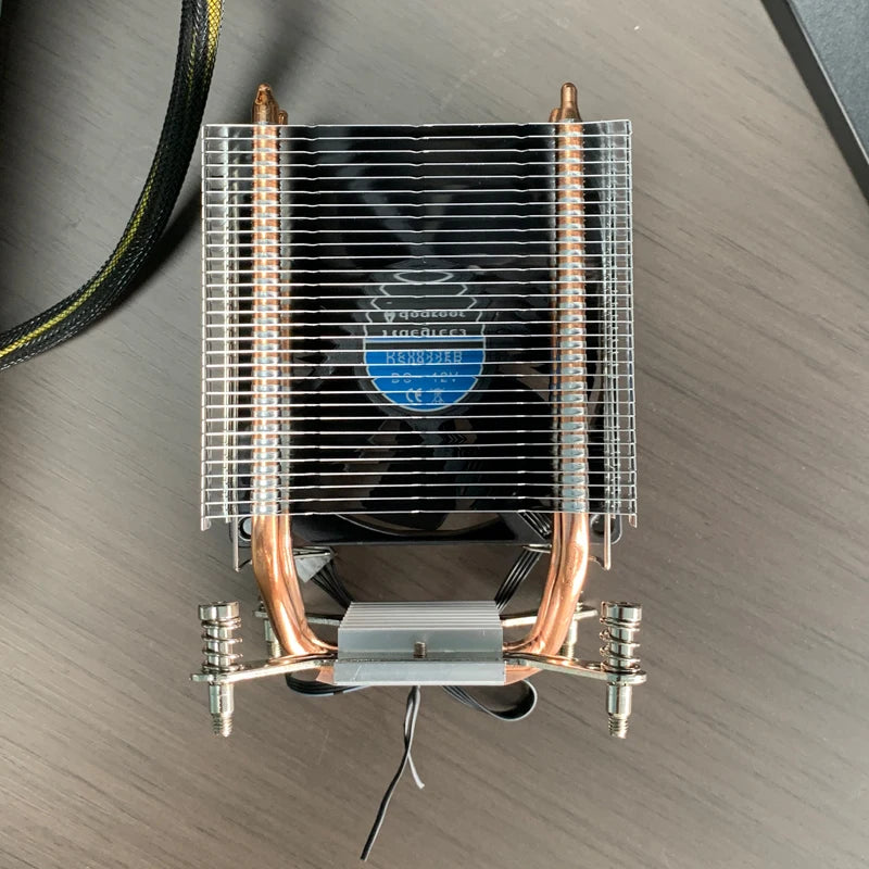 2Heat Pipes CPU Air Cooler 3PIN/4PIN PWM X99 Silent PC Radiator for Intel LGA 2011 1700 1150 1151 1366 1155 1156 X79 1200 1851