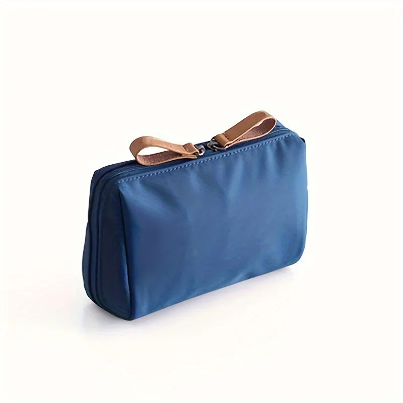 2026 Small Solid Color Portable Makeup Bag, Travel Cosmetic Pouch, Storage Organizer For Daily Use