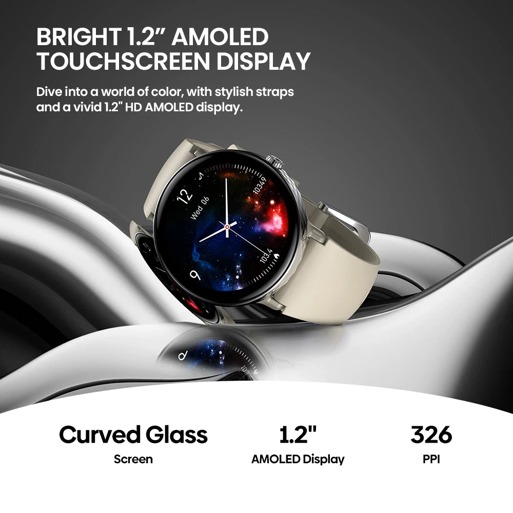 NEW 2025 Zeblaze Lily 2 Bluetooth Calling Smartwatch 1.2" AMOLED Screen Double Straps Health Monitoring Smart Watch for Women
