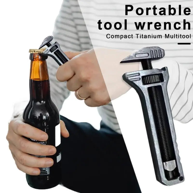 Advanced Outdoor Small Tools: Portable Mini Wrench & Multitool; Lightweight Titanium Alloy Mini Wrench and Multitool