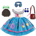 Little Girl Mirabel Dress Encanto Charm Disguise Costume Toddler Girl Birthday Party Fantasy Outfits Kids Princess Dress