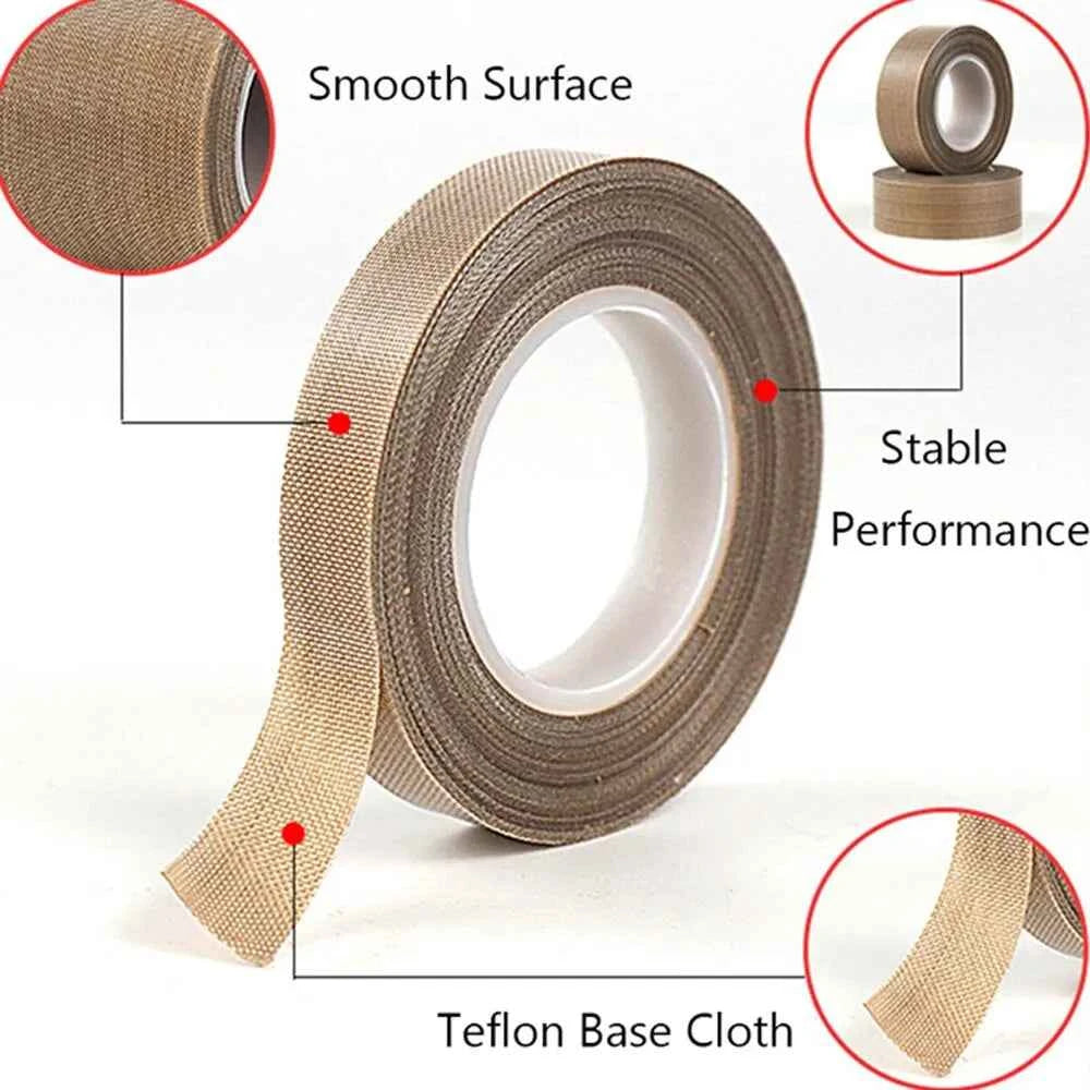 300°C Heat-resistant Adhesive Tape PTFE Heat-resistant Insulation Tape, Thermal Insulation Adhesive Tape, Thickness 0.13mm,10M