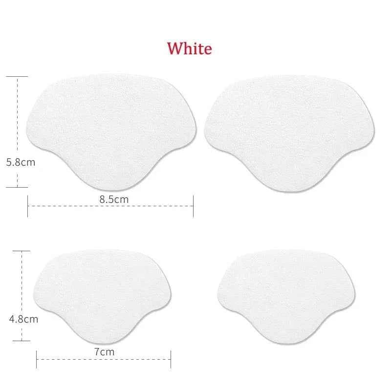 4Pcs Sneaker Heel Repair Pad Adjustable Size Wear-resistant Footbed Invisible Heel Repair Pad Repair Shoe Hole Pad Back Sticker