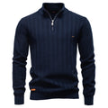 AIOPESON Luxury Striped Pullover Men Old Money Style Cotton Knitwear Thick Warm Crew Neck Winter Social Sweater Male
