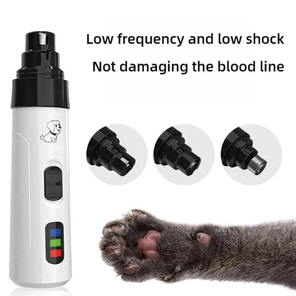 Dog Nail Trimmer Electric Dog Nail Grinder Puppy Cat Nail Clippers Professional Pet Grooming Gadget Diamond Bit Replacement Head