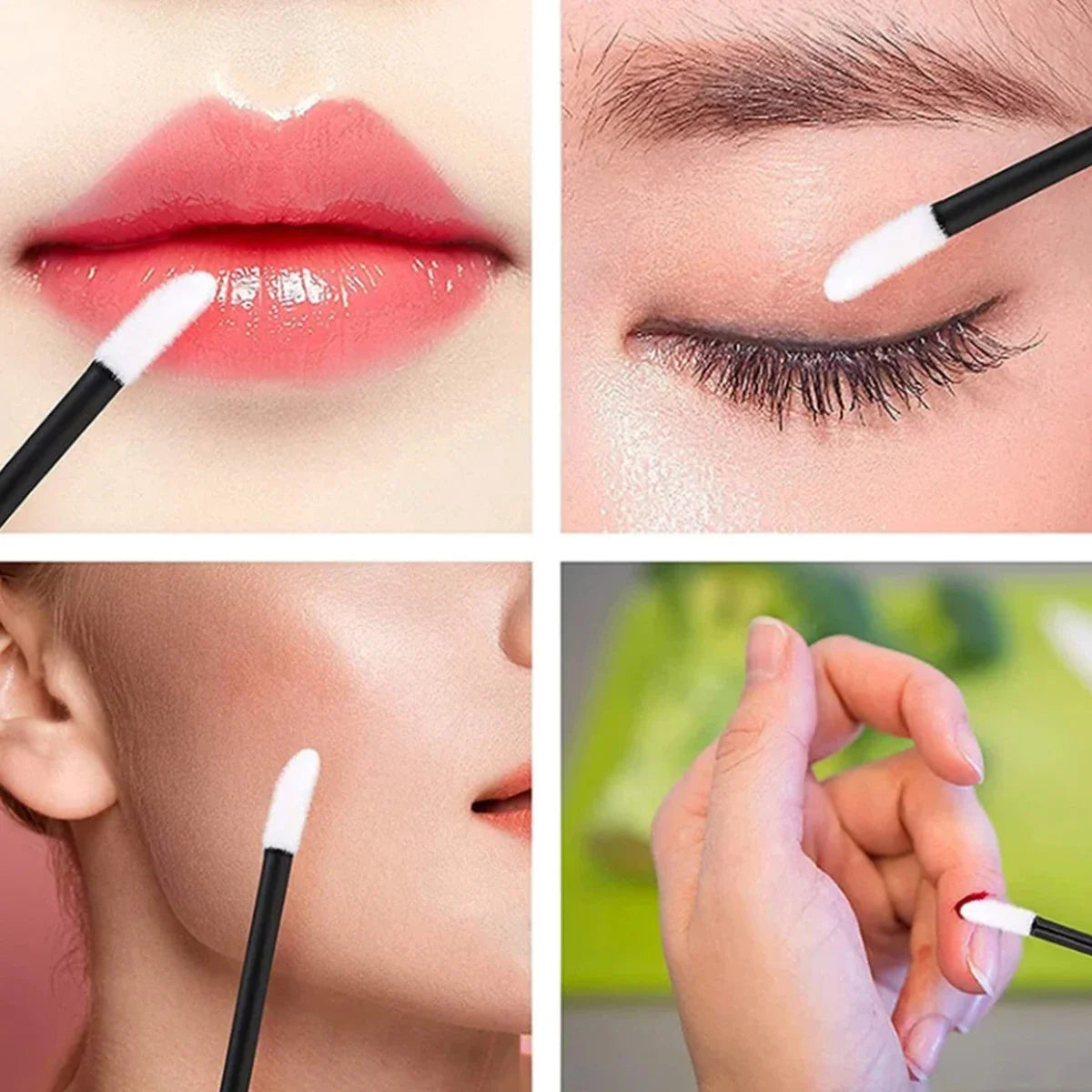 500/1000PCS Lip Wands Applicators Disposable Lip Brush Lipstick Brush Lip Gloss Applicator Wands Makeup Applicator Beauty Tool