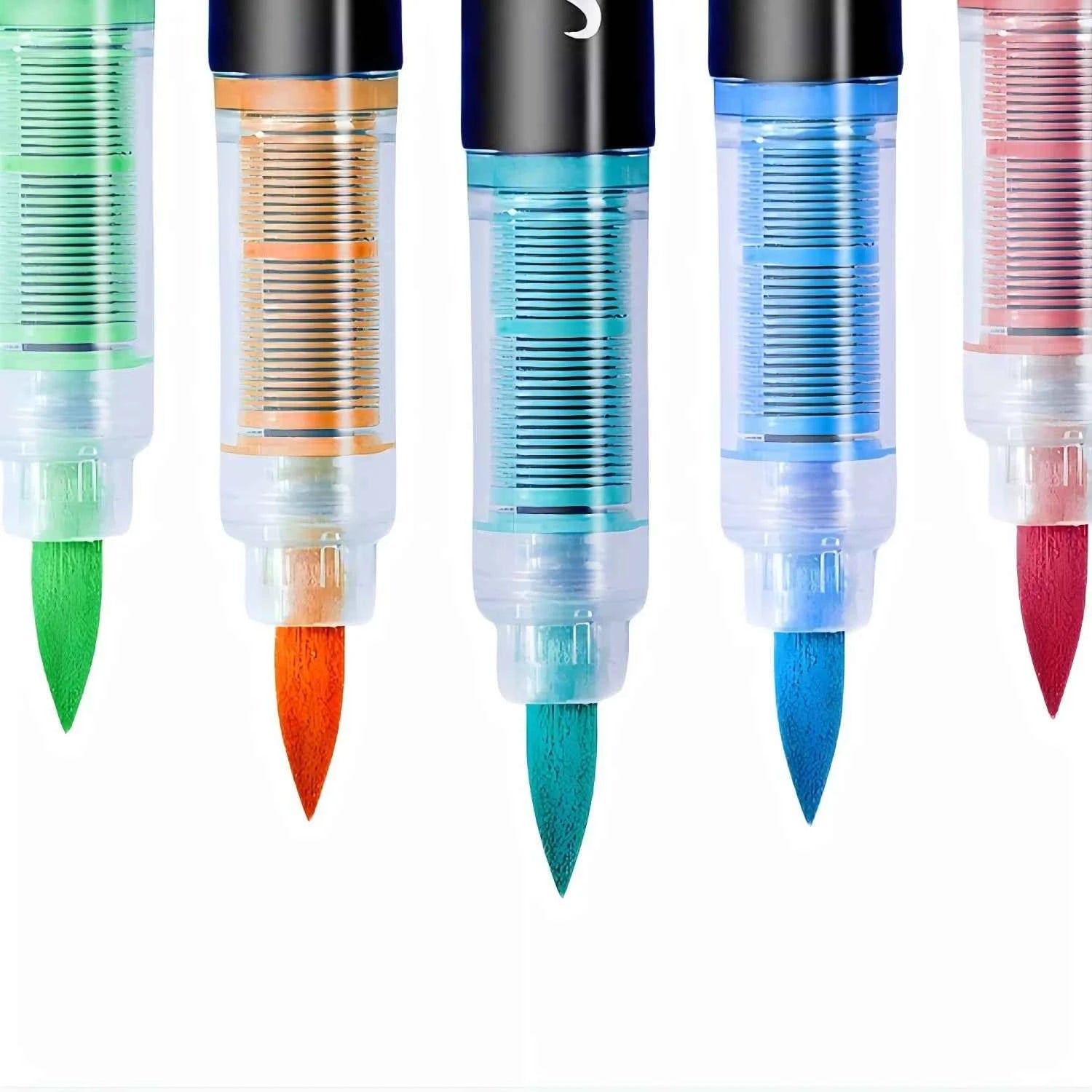 Acrylic  Markers Brush Tip Paint Marker 12-72 Colors Acrylic Paint Pen for Rock Canvas Wood Ceramic Adult Coloring DIY Crafts