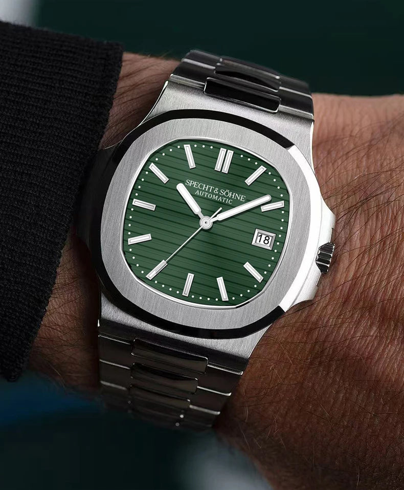 2025 New Specht Sohne Men's Automatic Mechanical Watches  Sapphire Crystal Stainless Steel 50m Waterproof 5711 Watch For Men