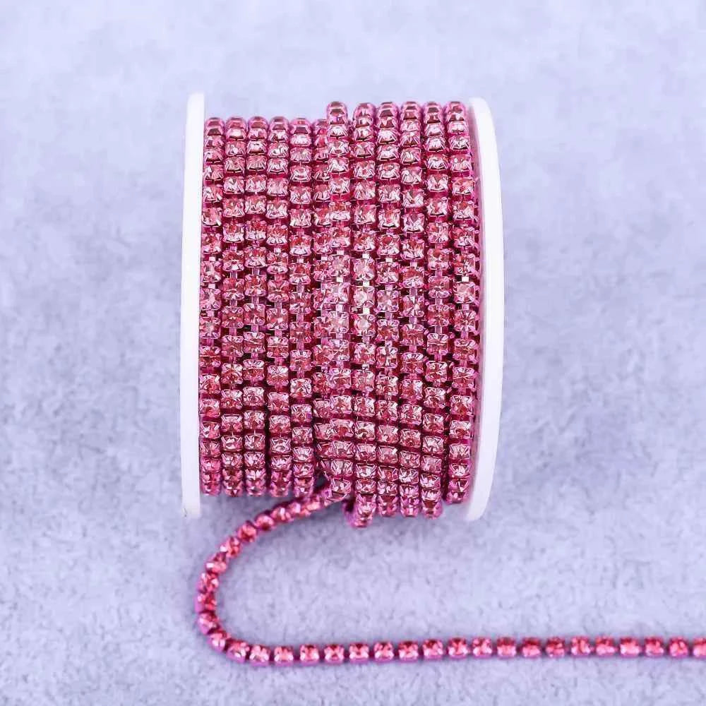 All Color Claw Chain Electrophoresi Rhinestones Trim Stone Gold Diamond Strass Decorative Applique Crystal Trimmings For Dresses