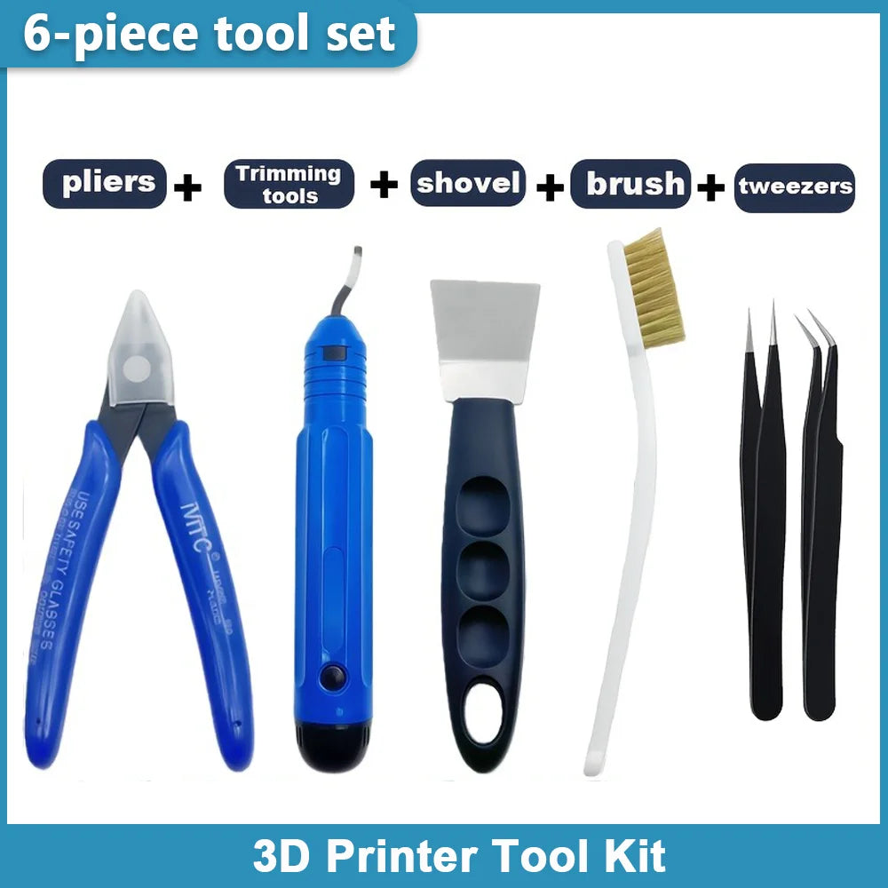 3D Printing Tools, Various Types Tools, Scissors, Cleaning Needles, Tweezers, Pliers, Deburring Kits, Universal 3D Printer Tools