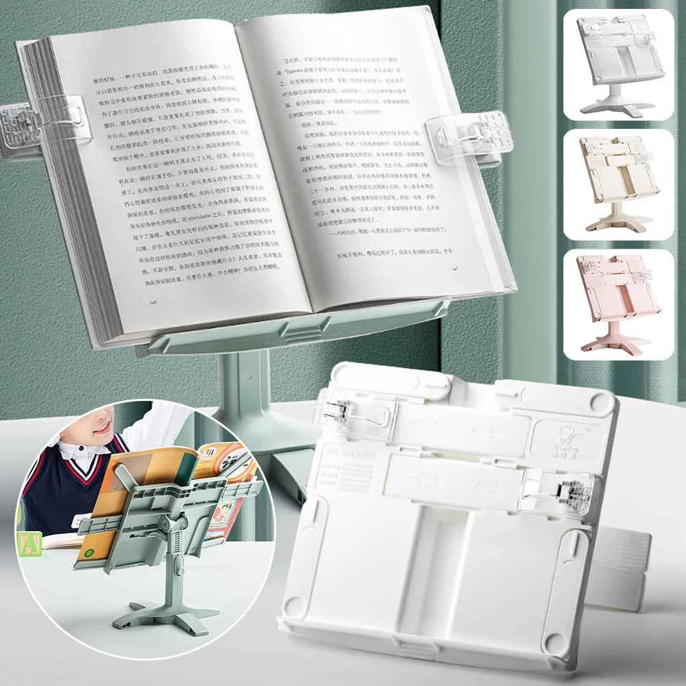Adjustable Rotatable Reading Bookshelf Portable Book Support Lifting Landing Multifunctional Document Shelf for Home