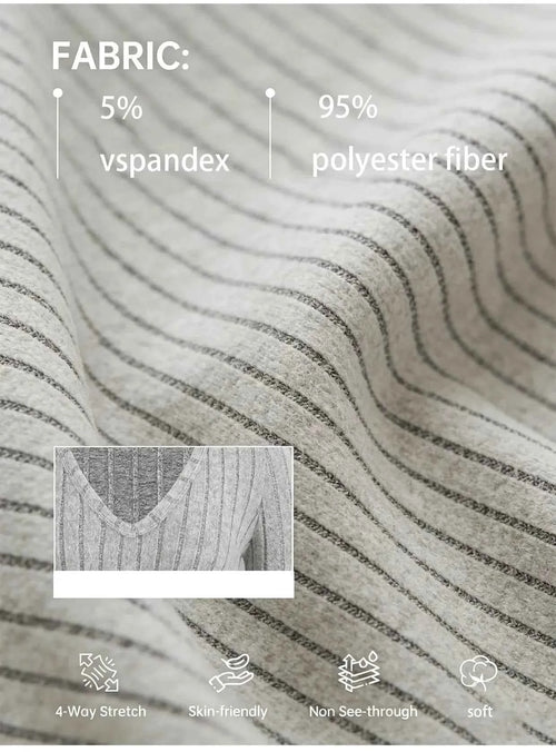 2026 new plain-colored long-sleeved T-shirt, with textured design, soft texture and fashionable appearance