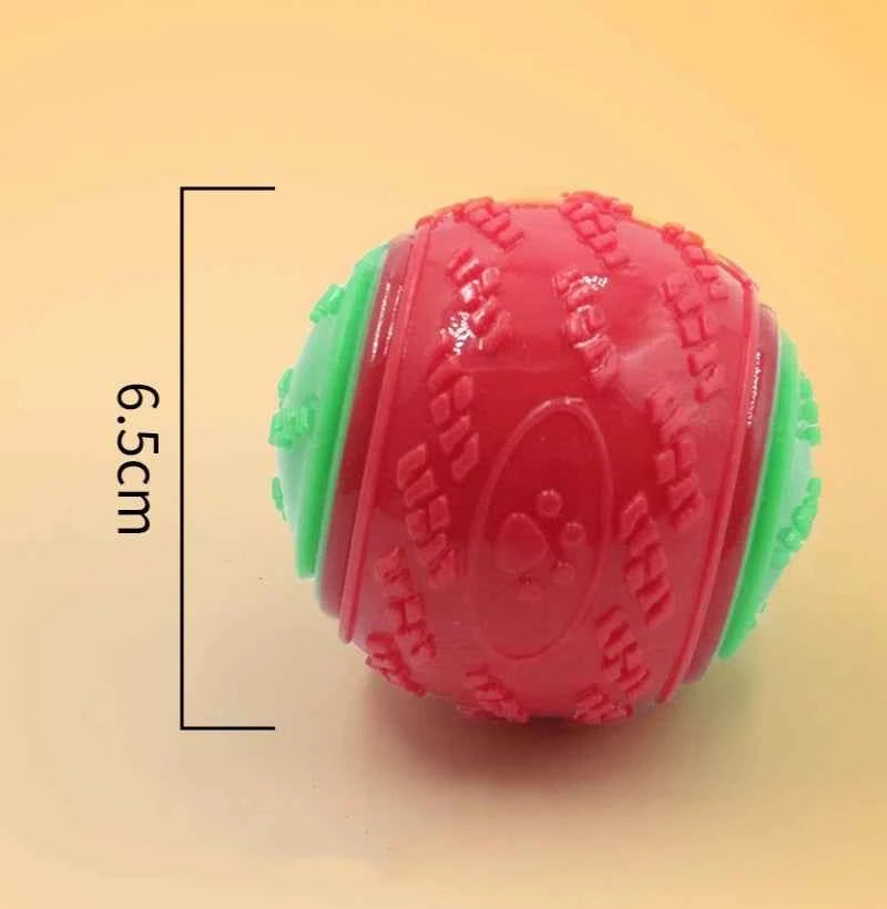 Dogs  Interactive Toys Soft TPR Toys for Dog Pet Teeth Cleaning Bite Resistance Squeaky Dog Ball Toy