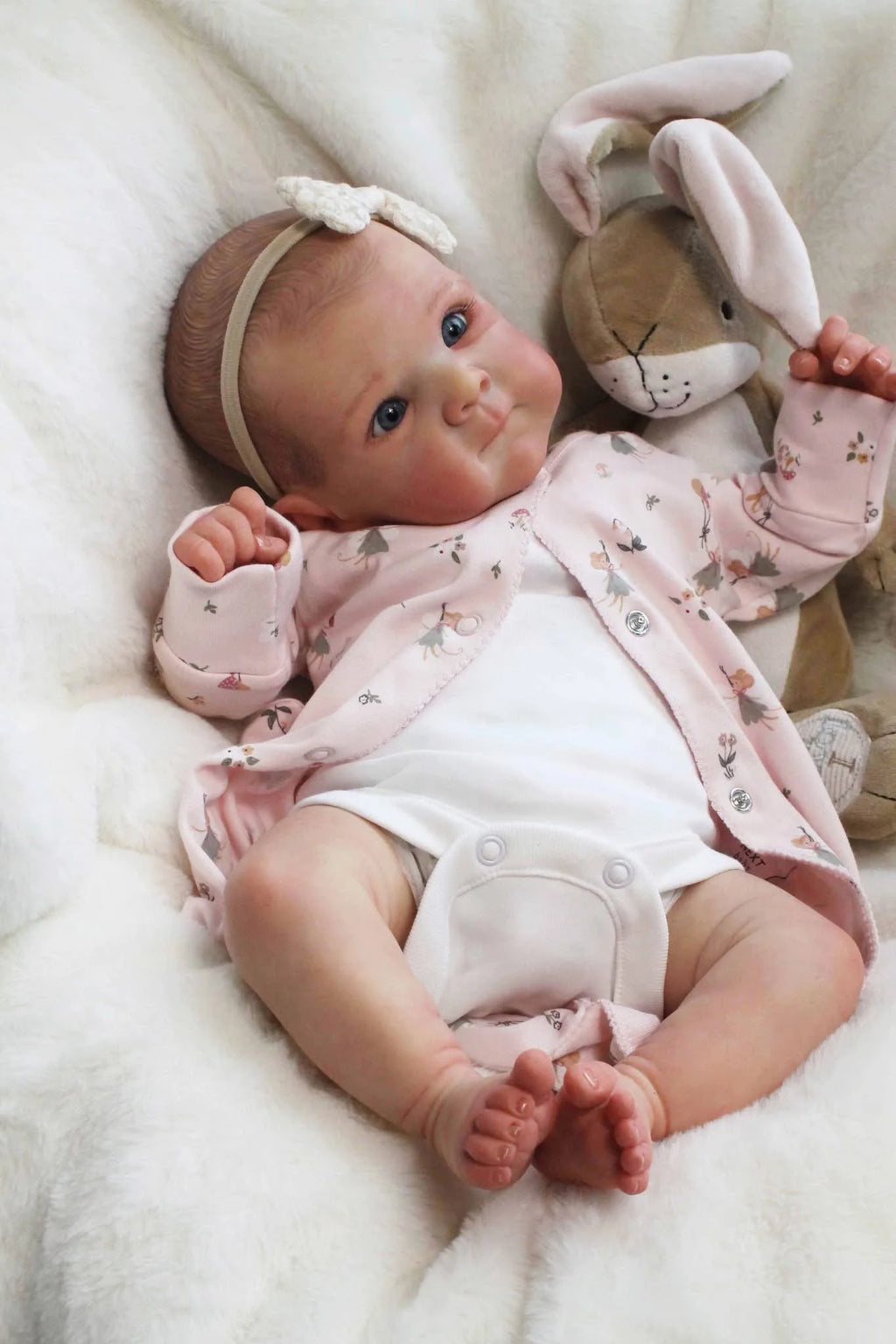 NPK 19-inch Full Vinyl Bettie Newborn Doll - Lifelike Soft Touch Reborn Baby Girl Body Realistic Collectible Toy for Ages 14+