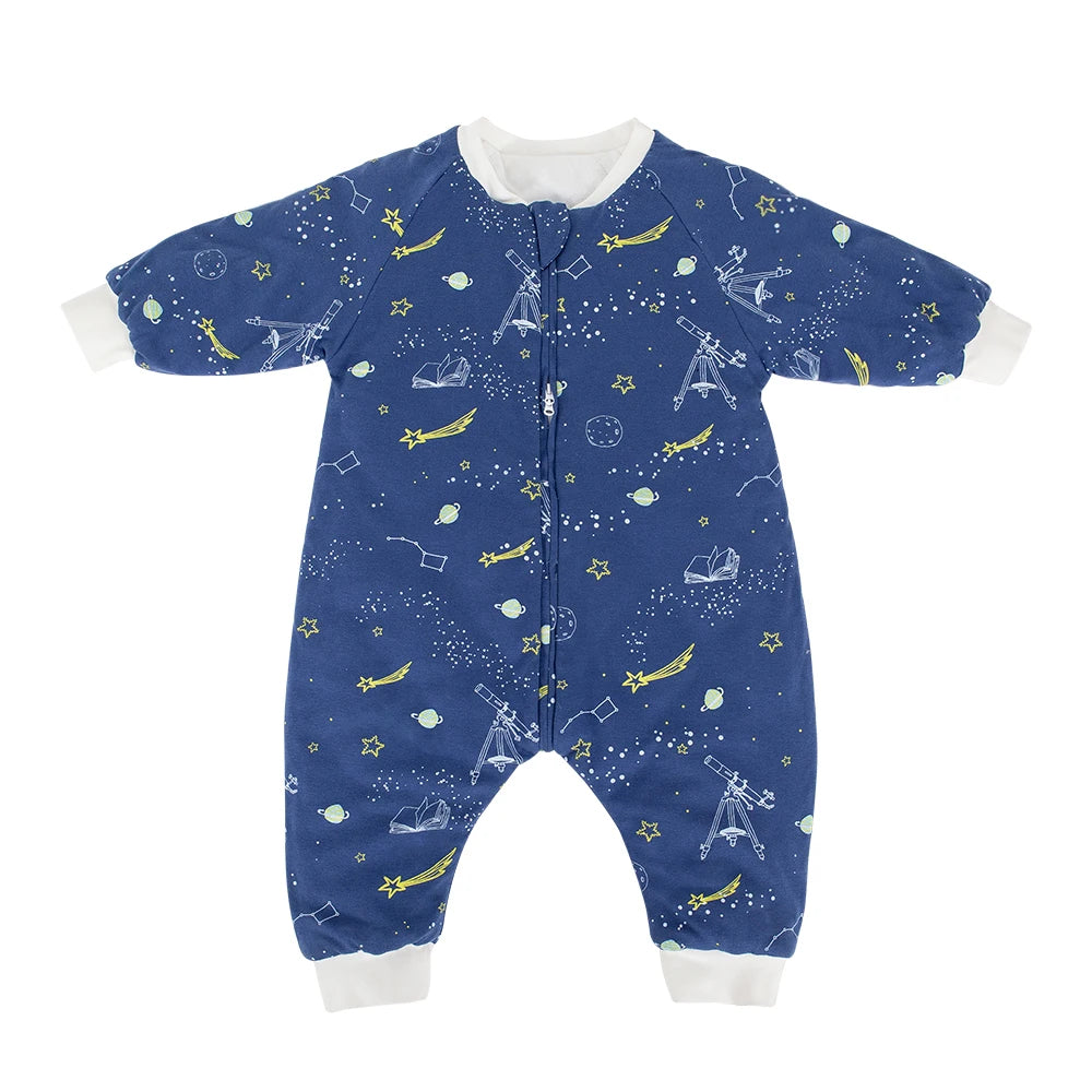 Baby Sleeping Bag Cute Girls Winter Warm Baby Sleepsack With Feet 1-4Years Kids Growth Blanket Sleepwear Children'S Sleeping Bag