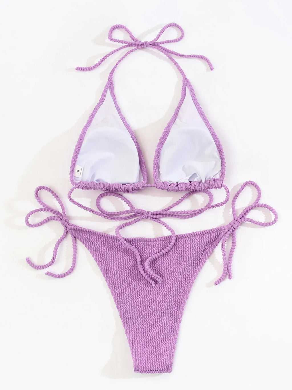 2025 New Fashion Sexy Bikini Solid Swimsuit Women Swimwear Push Up Set Brazilian Bathing Suit Summer Beach Wear Swimming