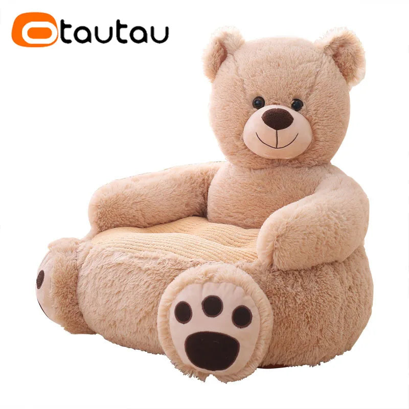 OTAUTAU Children Sofa Small Cartoon Couch Child Cute Chair Pouf Ottoman Princess Seat Futon Bear Armchair Kids Furniture SF165