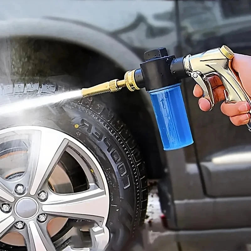 High Foam Pressure Spray Water Gun Washing Garden Watering Hose Nozzle Sprinkler Car Cleaning Wash Tool Kits Auto Washer Guns ﻿