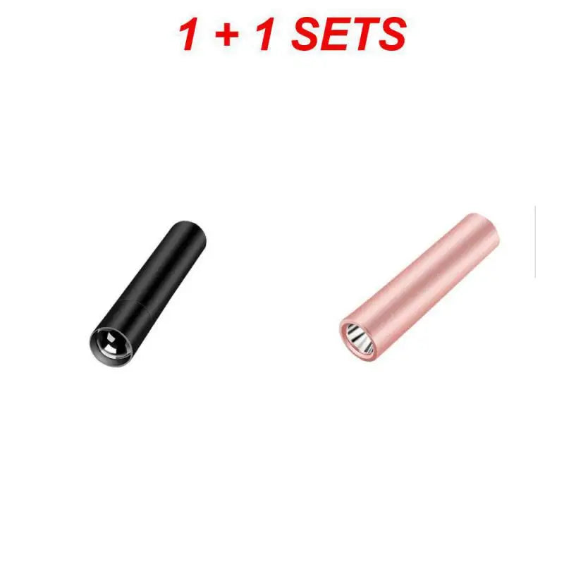 Mini High Light LED Flashlight Rechargeable Zoom Waterproof Telescopic Powerful Torch Lamp Outdoor Work Portable Self Defense