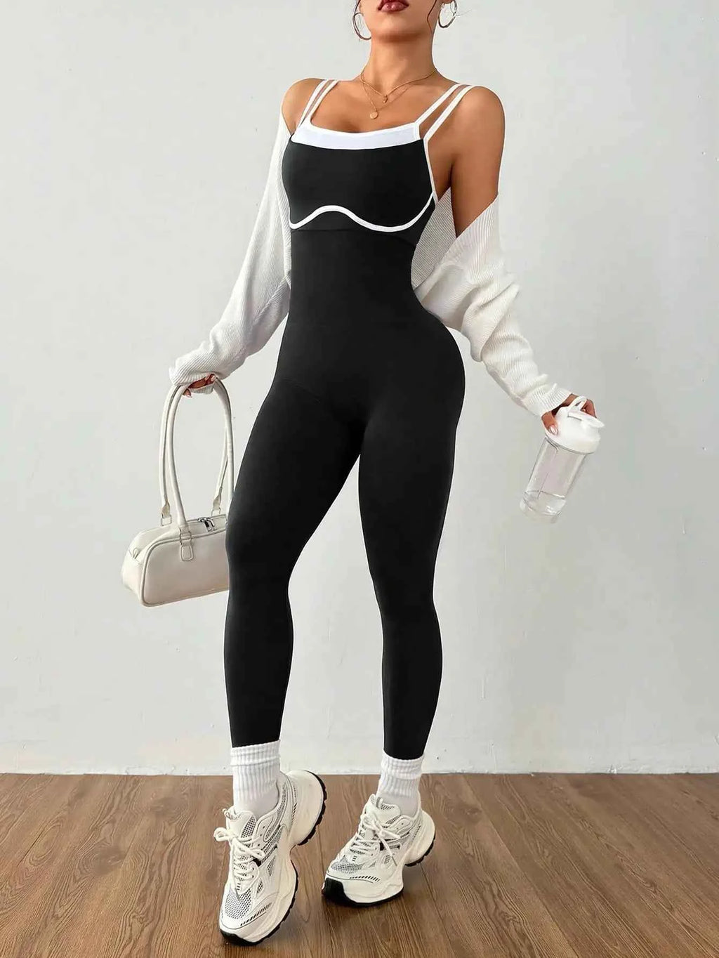 Women's Quick-Dry Fitness Yoga Bodysuit Tight Outdoor Sports One-Piece Comfortable Yoga Top for Active Wear