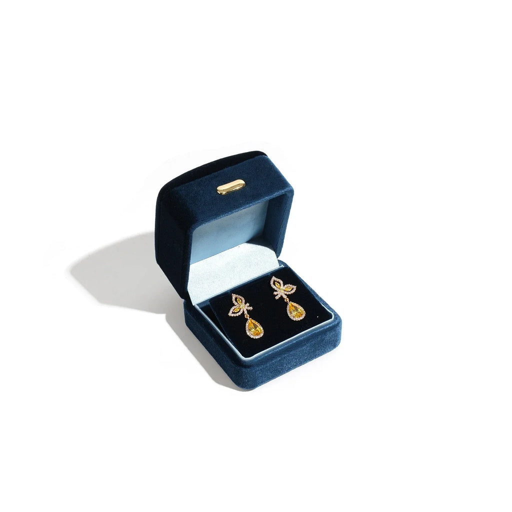 High Grade Retro Velvet Jewelry Organizer Box Ring Earrings Bracelet Necklace Storage Gift Jewelry Packaging Case