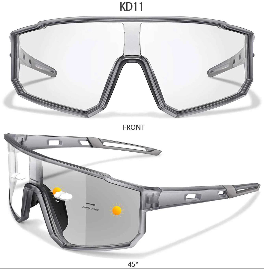 Fashion Brand Men Women Bicycle Photochromic Eyewear MTB Bike Fishing Running Cycling Sports Sunlasses Comfortable Goggles