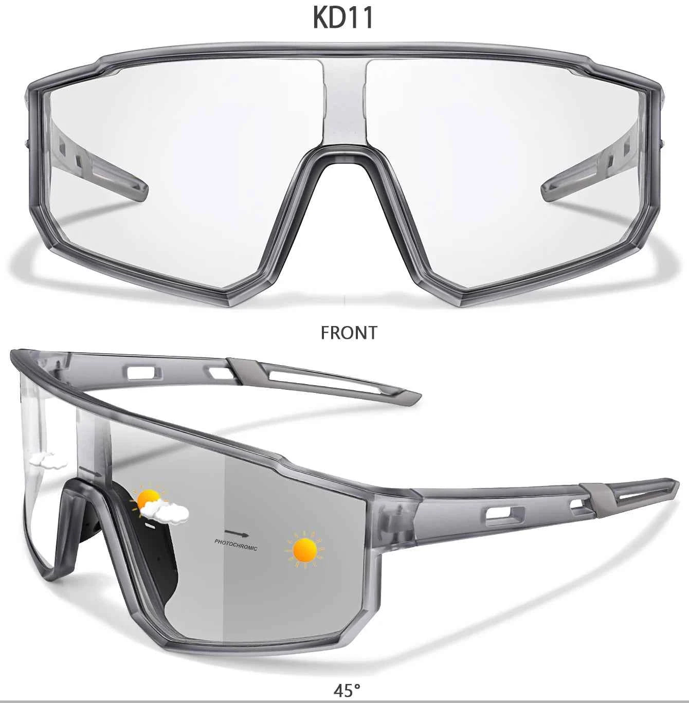 Fashion Brand Men Women Bicycle Photochromic Eyewear MTB Bike Fishing Running Cycling Sports Sunlasses Comfortable Goggles