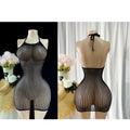 1PC Sexy Women Fishnet Cover Up Without Bikini Hollow Out Bodycon Dress  See Through Beachwear Summer Women's Swimwear