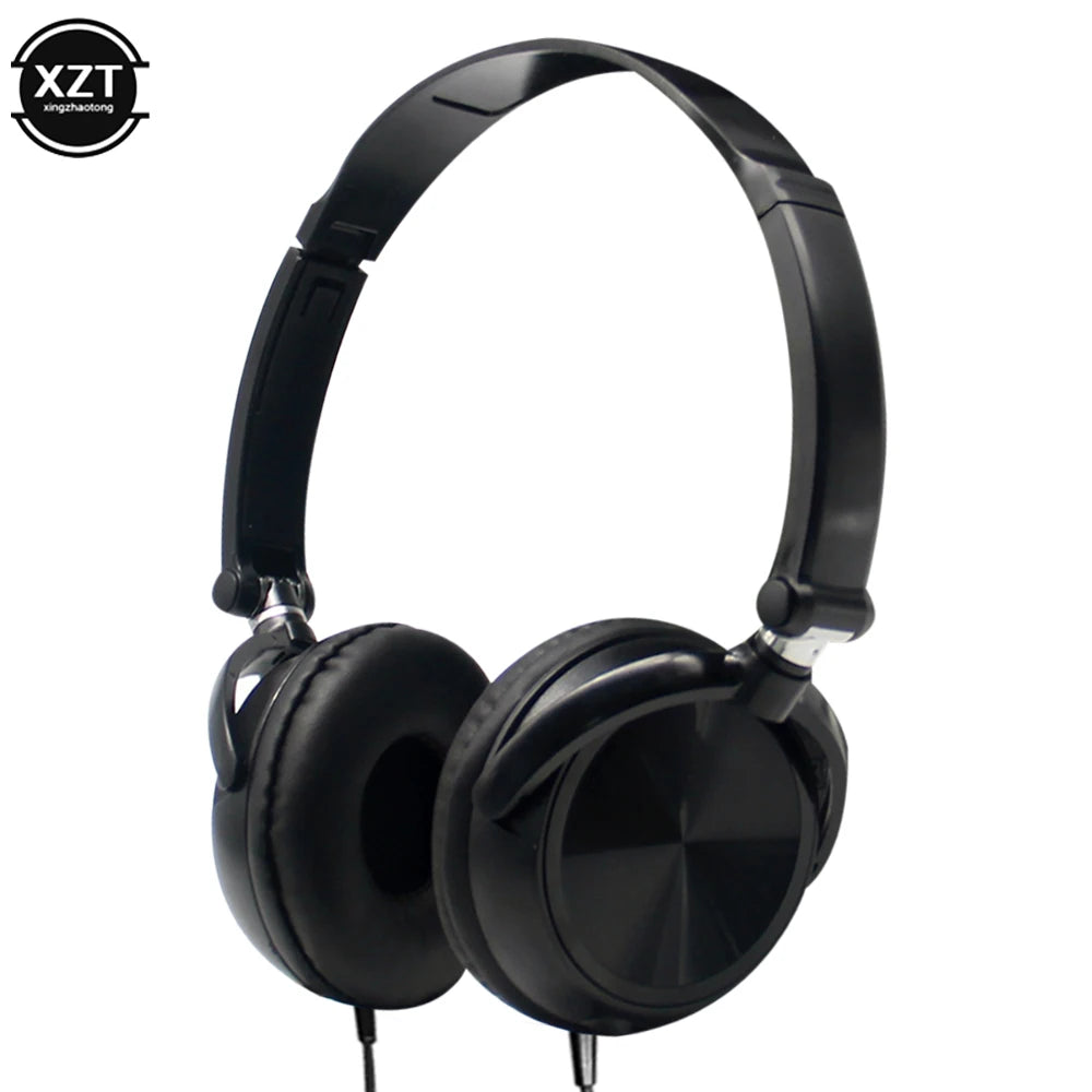 black with MIC Color Wired Over-Ear Headphones With Mic – Stereo HD Sound