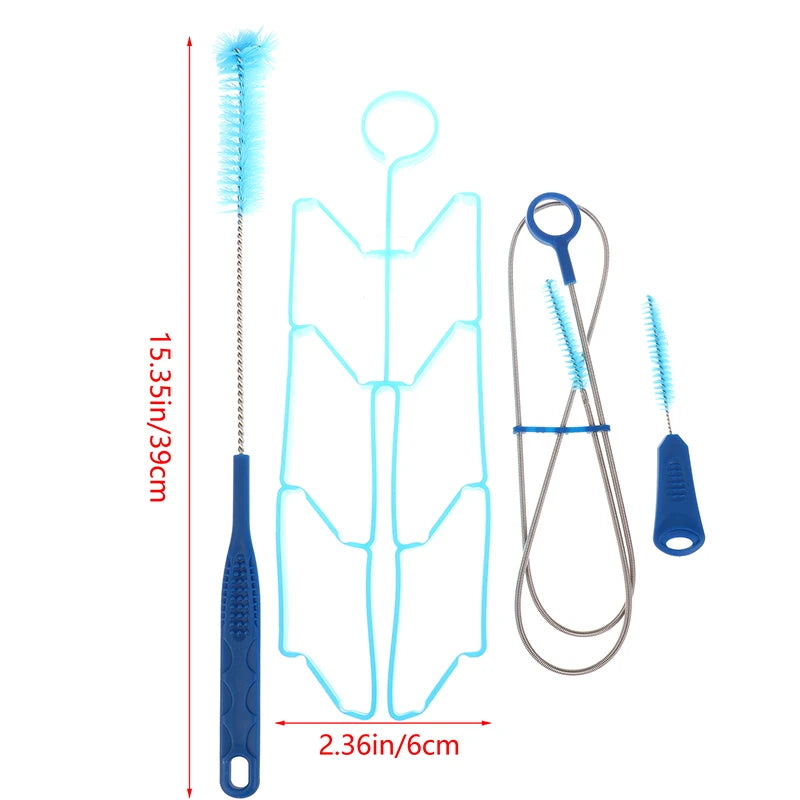 4In1 Water Bag Brush Cleaner Water Bag Cleaning Kit Brush Cleaning Tools Water Bladders 1Set Outdoor Hiking Camping Accessories