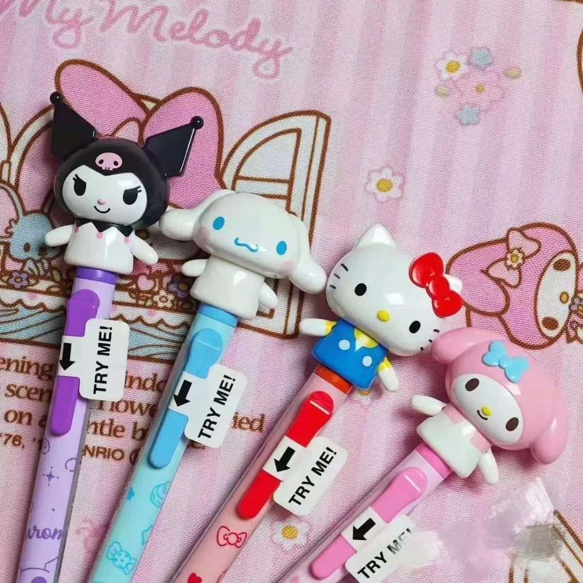 Sanrio Cartoon Peripheral Ballpoint Pen, Cute and Creative Cartoon Design, Suitable for Back to School Season Essential