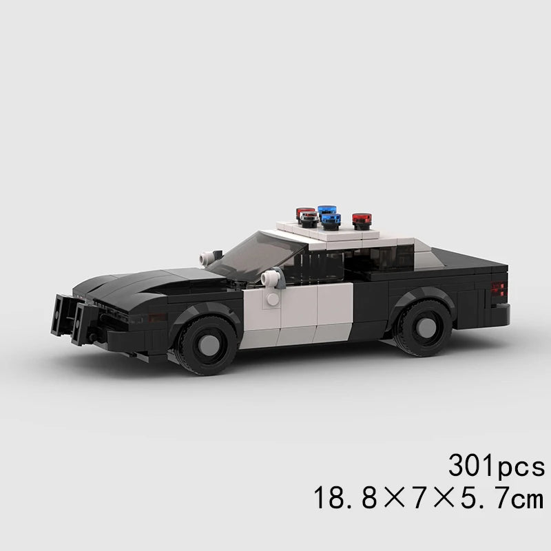 MOC Car Speed RX7 AE86 Chiron R8 Creative Racing Vehicle Model Building Block Super Race brick City Rally Sport Toy Technical