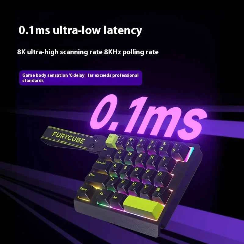 FURYCUBE M30 HE Hall Effect Gaming Keyboard Mini Keypad RT0.01mm 0.1ms Latency Support SOCD MT Valorant FPS Wired Game Keyboard