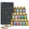 PHATOIL Lot de 15 huiles essentielles pour diffuseur, humidificateur et fabrication de bougies – 5 ml lavande, vanille, menthe poivrée, romarin, huile aromatique