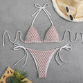 Sexy Micro Bikini 2025 Women Chain Swimsuit Female Swimwear Thong Bikinis Sets Brazilian Bathing Suit Beach Wear Lace Up Biquini