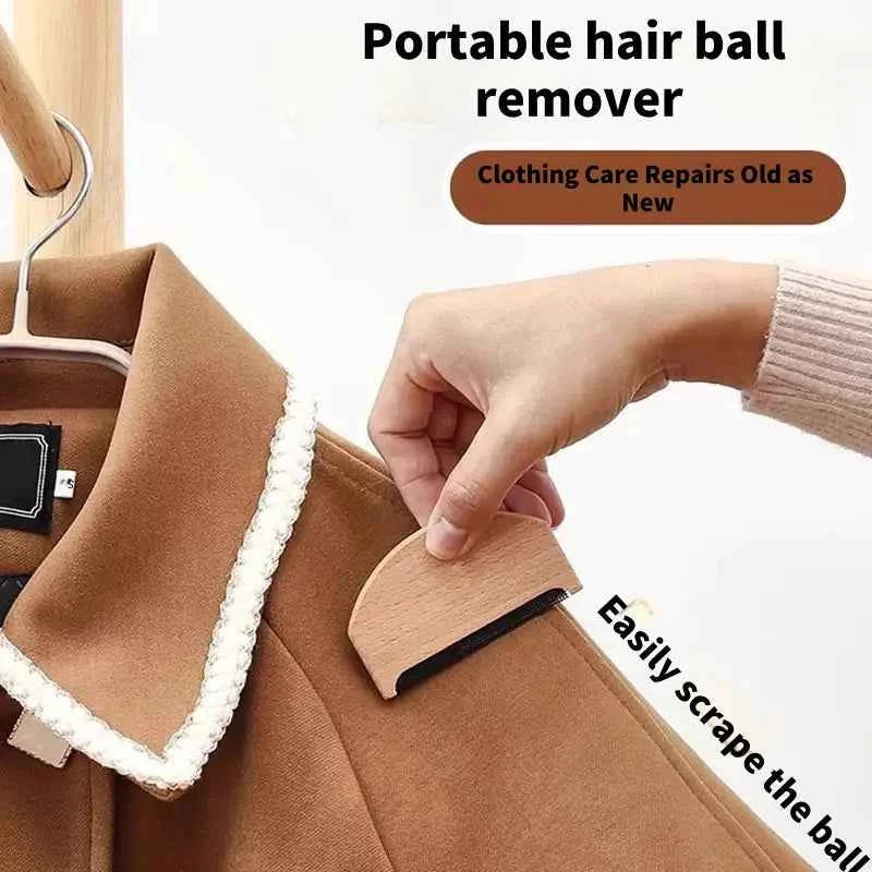 Wooden Epilator Sweater Clothes Shaver Fabric Clothes Sweater Lint Removers Manual Portable Wooden Lint Trimmer Comb Shaver