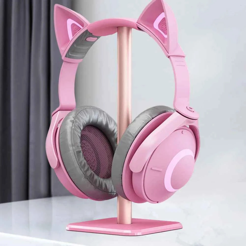 Headset Stand Aluminium Alloy Headphone Holder Rack Space Saving Desktop Organizer Display Vertical Bracket Hanger